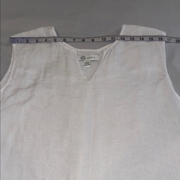 Cristina B Top White Sleeveless Women's Size XXL - Picture 7 of 11